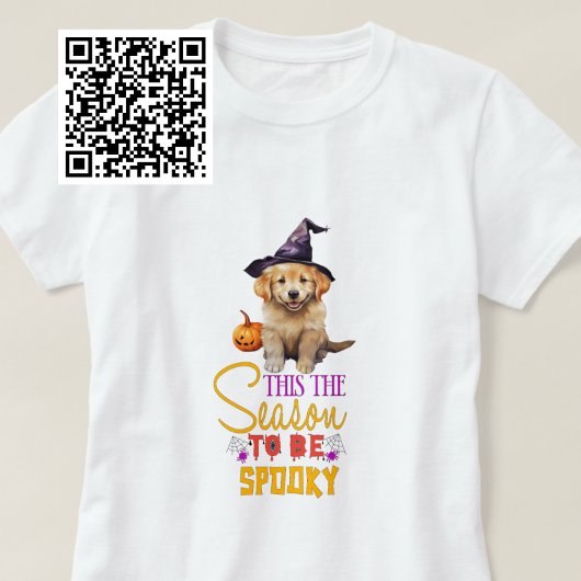 Seizoen om spooky Golden Retriever heks te zijn T-shirt