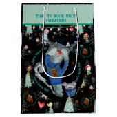 Seizoen om te rock UGLY SWEATERS Gift Bag Medium Cadeauzakje (Achterkant)