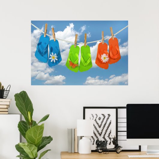 Seizoen omdraaien poster (Thuiskantoor)