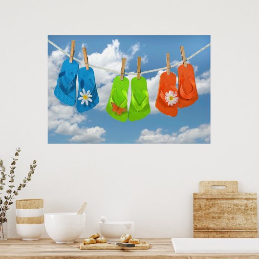 Seizoen omdraaien poster (Keuken)