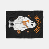 Seizoen Schattige Ghost Halloween Boujee Boo Jee Fleece Deken (Voorkant (Horizontaal))