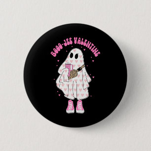 Seizoen Schattige Ghost Valentijn Kostuum Boujee B Ronde Button 5,7 Cm