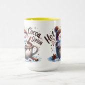 Seizoen Sneeuwman Hete Chocolade Mok (Midden)