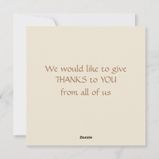 Seizoen van dankbaarheid Herfst paddenstoel eikel  Feestdagenkaart (Achterkant)