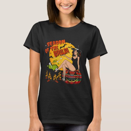 Seizoen van de Bruja Halloween T-shirt (Voorkant)