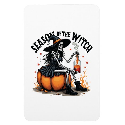 Seizoen van de Heks Eng Halloween Heks Magneet (Verticaal)