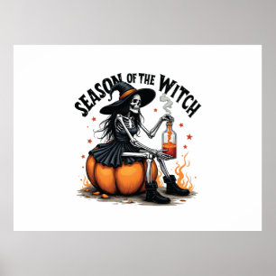 Seizoen van de Heks Eng Halloween Heks Poster
