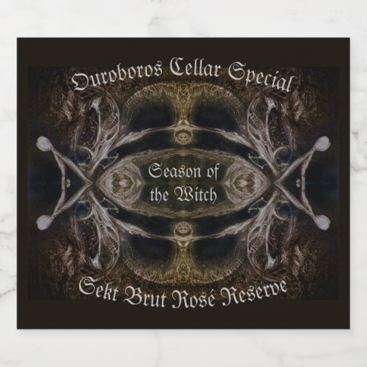 SEIZOEN VAN DE HEKS SPARKLING WIJNETIKET (Enkel label)