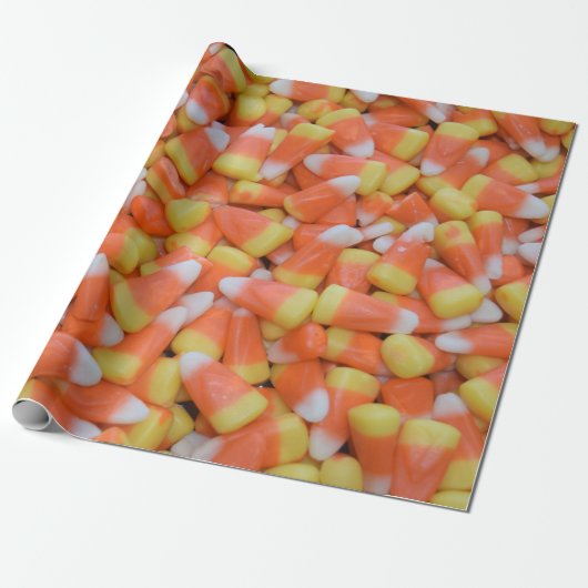 Seizoen van de Herfst van Candy Corn van Halloween Cadeaupapier (Uitgerold)