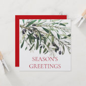 SEIZOEN VAN DE SEIZOEN VAN DE "OLIJVE BRANCH" FLAT KAART (Voorkant / Achterkant in situ)