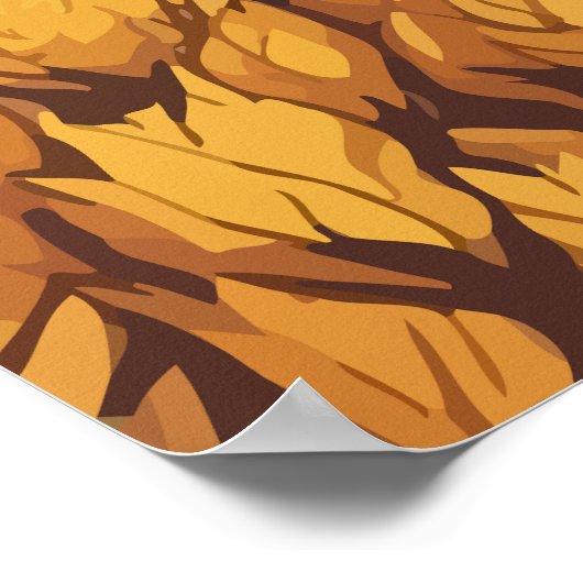 Seizoen van de tarweoogst poster (Hoek)