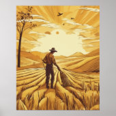 Seizoen van de tarweoogst poster (Voorkant)