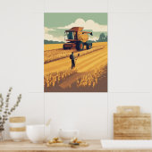 Seizoen van de tarweoogst poster (Keuken)