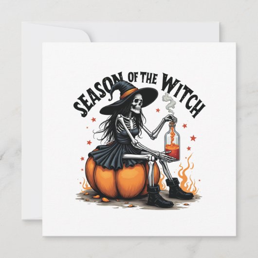 Seizoen van de Witch Spooky Halloween Witch Aankondiging (Voorkant)
