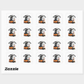 Seizoen van de Witch Spooky Halloween Witch Vierkante Sticker (Vel)