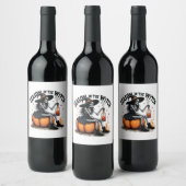 Seizoen van de Witch Spooky Halloween Witch Wijn Etiket (Flessen)