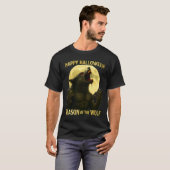Seizoen van de Wolf Happy Halloween T-shirt (Voorkant volledig)