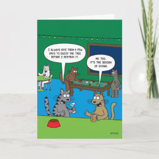 Seizoen van het geven van vrolijke kerst kaart