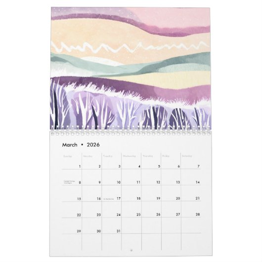 Seizoen van het Jaar Kalender (Mar 2026)