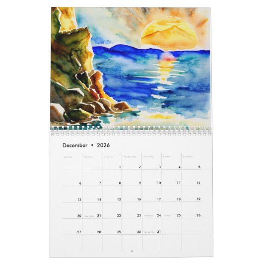 Seizoen van het Jaar Kalender (Dec 2026)