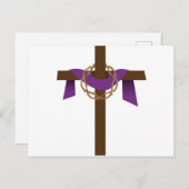 Seizoen van het uitgelijnde kruisje briefkaart (Voorkant / Achterkant)