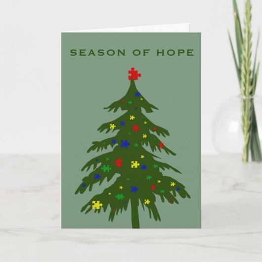 Seizoen van Hoop - Autisme Feestdagen Kaart (Voorkant)
