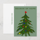 Seizoen van Hoop - Autisme Feestdagenkaart (Voorkant / Achterkant)