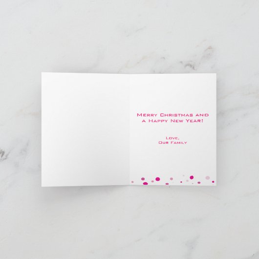 Seizoen van Hoop - Kanker van de Borst Feestdagen Kaart (Binnen)