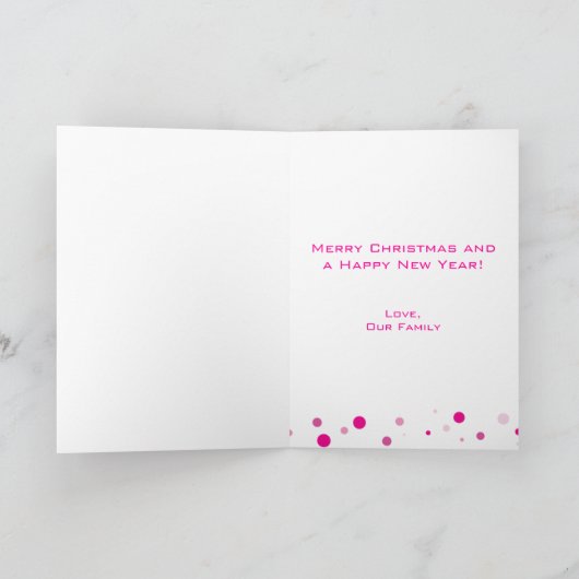 Seizoen van Hoop - Kanker van de Borst Feestdagen Kaart (Binnen)