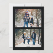 Seizoen van JOY Holiday Elements Holiday Photo Car Feestdagenkaart (Achterkant)