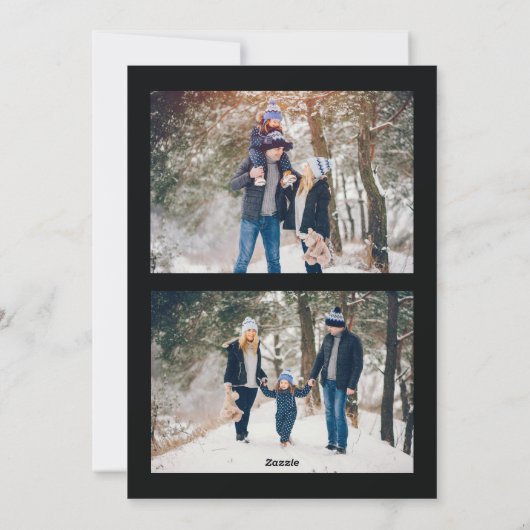 Seizoen van JOY Holiday Elements Holiday Photo Car Feestdagenkaart (Achterkant)