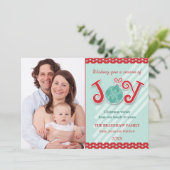 Seizoen van Joy Holiday Foto Feestdagenkaart (Staand voorkant)