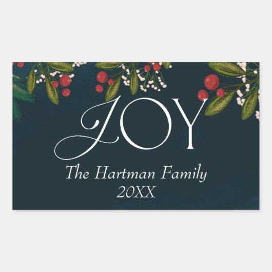 Seizoen van Joy Rectangle Sticker (Voorkant)