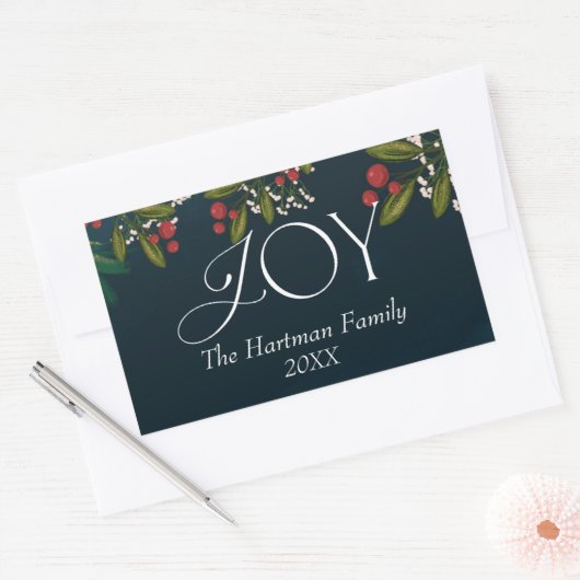 Seizoen van Joy Rectangle Sticker (Envelop)