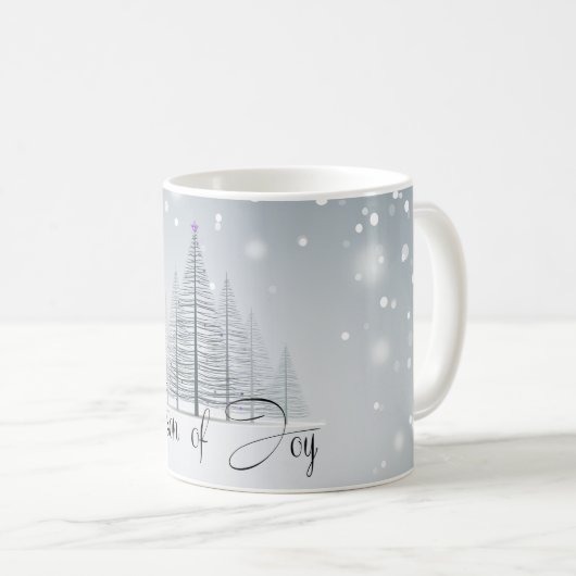 Seizoen van Joy Winter Trees Koffiemok (Voorkant rechts)