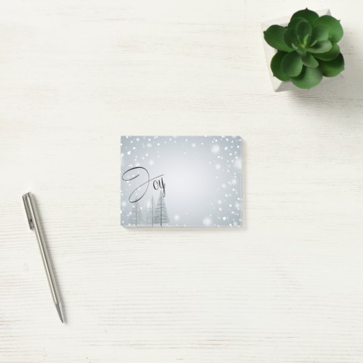 Seizoen van Joy Winter Trees Post-it® Notes (Kantoor)