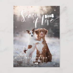 Seizoen van Liefde Modieuze Kerstmis van de Feestdagenkaart