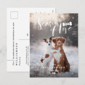 Seizoen van Liefde | Modieuze Kerstmis van de Feestdagenkaart (Voorkant / Achterkant)