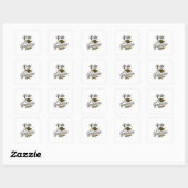 Seizoen van succes vierkante sticker (Vel)