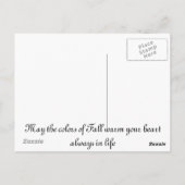 Seizoen van verandering briefkaart (Achterkant)