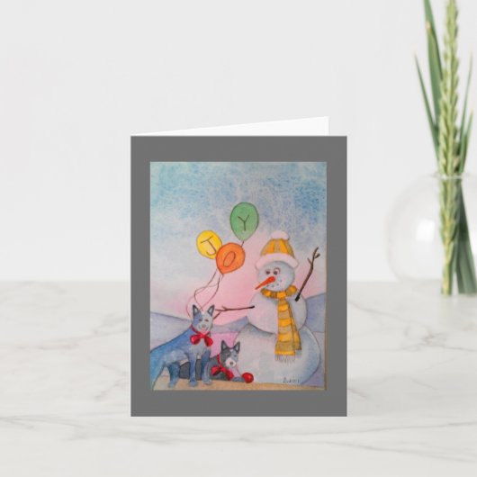 Seizoen van Vreugde Feestdagen Kaart (Voorkant)