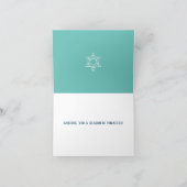 Seizoen van wonderen Menorah Feestdagen Kaart (Binnen)