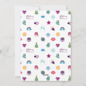 Seizoen vol met Emoji-kerstboom Feestdagenkaart (Achterkant)