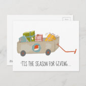 Seizoen voor de Giving Cart Briefkaart (Voorkant / Achterkant)