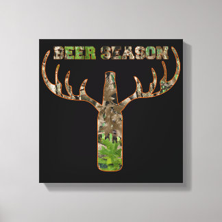 Seizoen voor de jacht op bier - Gift for Hunter Canvas Afdruk