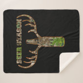 Seizoen voor de jacht op bier - Gift for Hunter Sherpa Deken (Voorkant (horizontaal))