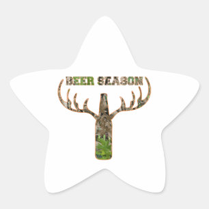Seizoen voor de jacht op bier - Gift for Hunter Ster Sticker