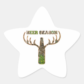 Seizoen voor de jacht op bier - Gift for Hunter Ster Sticker