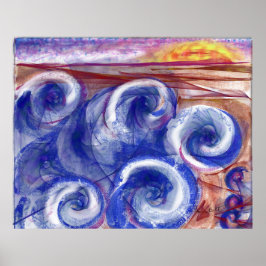 Seizoen voor hedendaagse printen poster