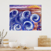 Seizoen voor hedendaagse printen poster (Keuken)